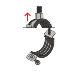 FISCHER Massivrohrschelle FRSM 2 1/2" M10/M12