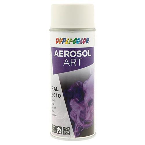 DUPLI-COLOR Buntlackspray AEROSOL Art reinweiss ma RAL 9010 400ml Spraydose
