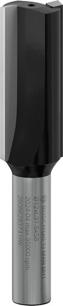 BOSCH Nutfräser Standard for Wood, 8 mm, D1 12 mm, L 32 mm, G 62 mm