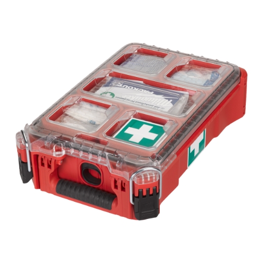 MILWAUKEE DIN 13157 PACKOUT Erste-Hilfe-Kit im PACKOUT Compact Organiser