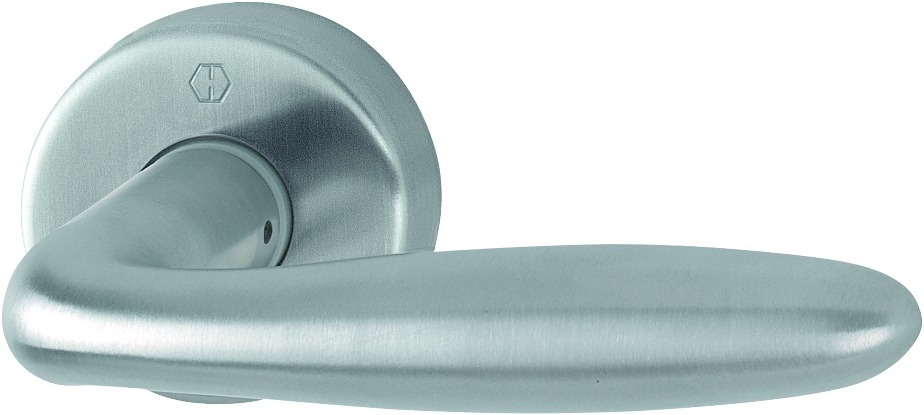 HOPPE® Drücker-Halbgarnitur ohne Schlüsselrosette Verona E1800Z/42H, mit Stütznocken, Edelstahl