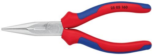 KNIPEX Flachrundzange L.160mm flach/rund ger.Mehrkomp.-Hüllen KNIPEX