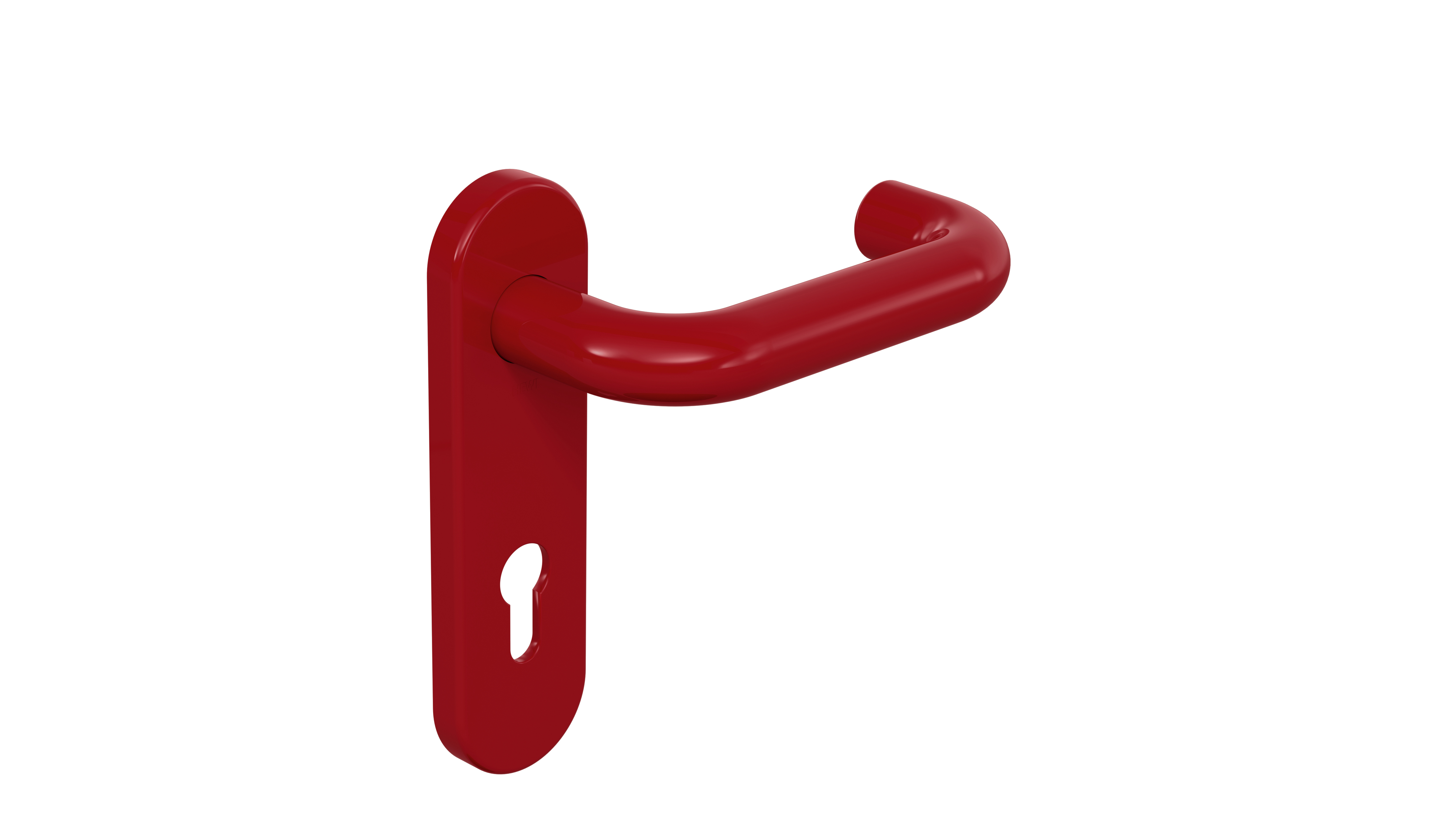 HEWI Zimmergarnitur, System 111, PZ, Vierkant 8, Türstärke 40, rubinrot