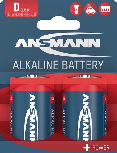 ANSMANN Batterie 1,5 V D-AM1-Mono 16000 mAh LR20 4920 2 St./Bl.ANSMANN