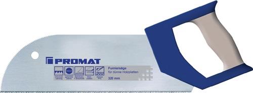 PROMAT Furniersäge Blatt-L.325mm ZpZ 15 2K-Griff f.dünne Holzplatten PROMAT