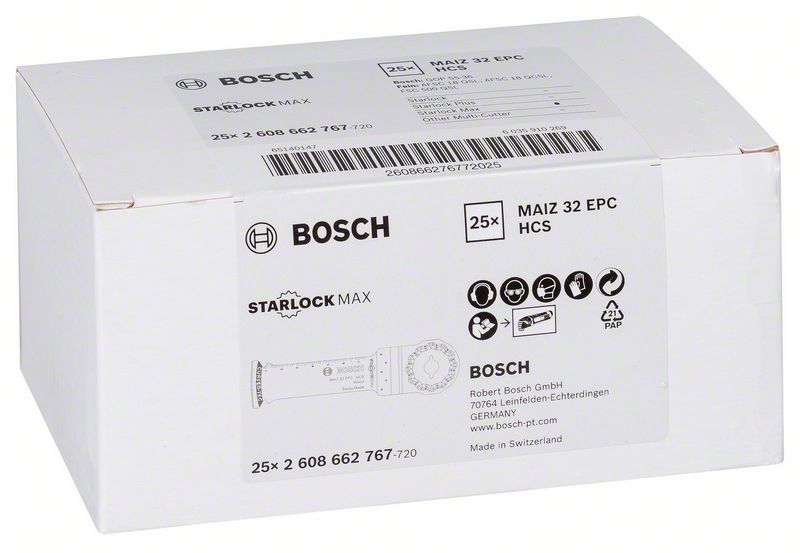BOSCH HCS Tauchsägeblatt MAIZ 32 EPC Wood, 80 x 32 mm
