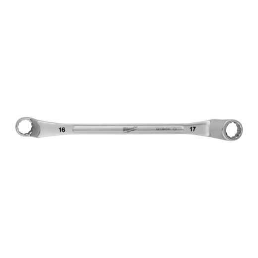 MILWAUKEE 16 x 17 mm Doppel-Ringschlüssel, gekröpft