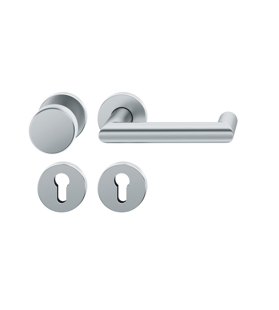 FSB Wechselgarnitur mit Rosetten 72 1016, AGL3, rund, VK 8 mm, Edelstahl