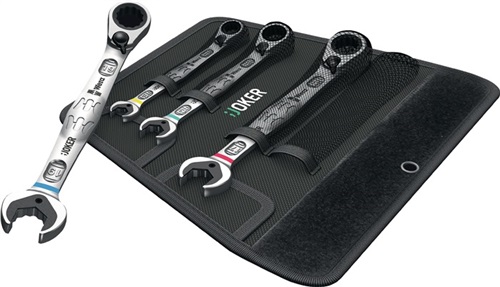 WERA Maulringratschenschlüsselsatz Joker 4-tlg.SW 10-19mm Rings.15Grad gekr.WERA WERA Maulringratschenschlüsselsatz Joker 4-tlg.SW 10-19mm Rings.15Grad gekr.WERA