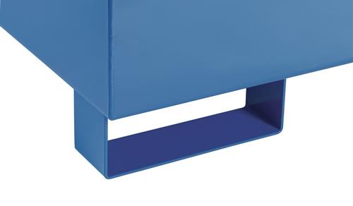 TECWERK Auffangwanne 215l L1200xB800xH360mm Stahlbl.m.Gitterrost blau TECWERK