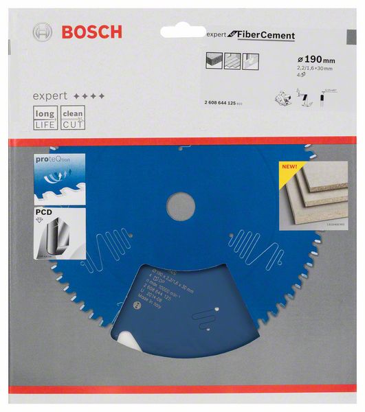 BOSCH Kreissägeblatt Expert for Fibre Cement, 190 x 30 x 2,2 mm, 4
