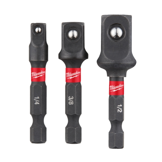 MILWAUKEE 3-teiliges Set Steckschlüsseleinsatz SHOCKWAVE 50 mm