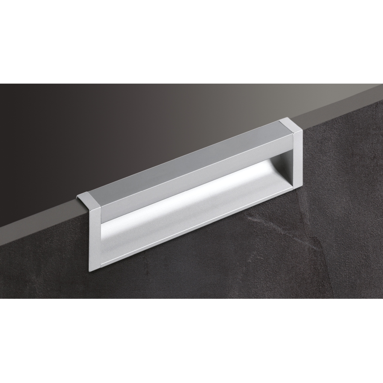 HETTICH Einsetzgriff Capris, L 1200 mm, B 21 mm, H 46 mm, Aluminium eloxiert, 9149293