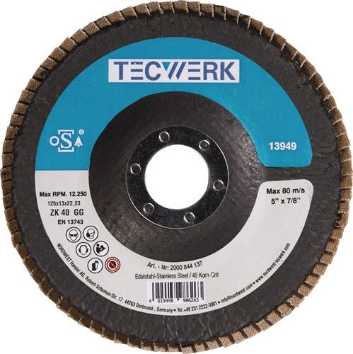Fächerscheibe Action INOX Zirkonkorund TECWERK