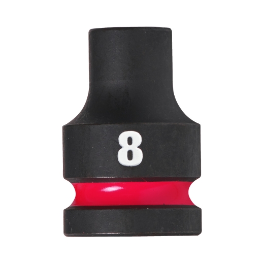 MILWAUKEE 8 x 38 mm SHOCKWAVE Schlagnuss 1/2" kurz