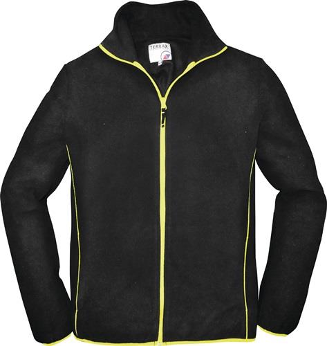 TERRAX Herren Fleecejacke Gr.XXL schwarz/limette