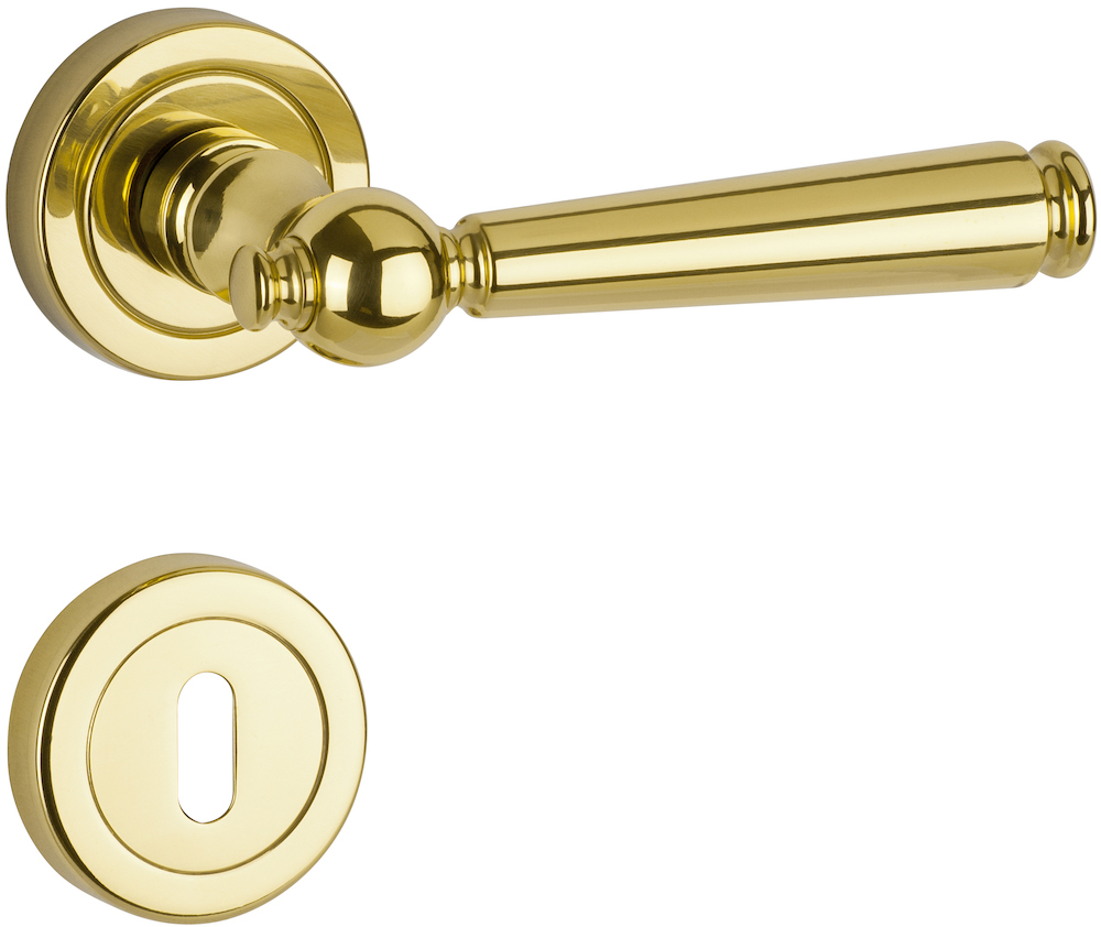 HERMAT Türdrückerpaar AREZZO 1144, Messing