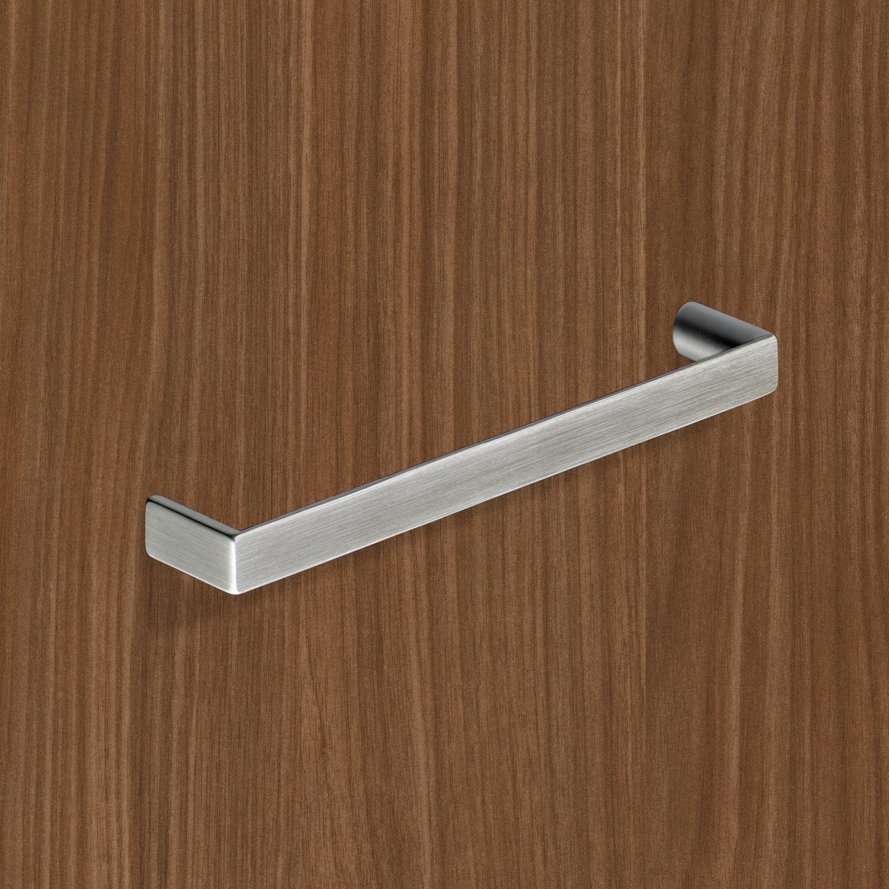 HETTICH Griff Baldone, •–• 128, L 136 mm, B 11 mm, H 26 mm, Edelstahl Optik gebürstet, 9995481 HETTICH Griff Baldone, •–• 128, L 136 mm, B 11 mm, H 26 mm, Edelstahl Optik gebürstet, 9995481