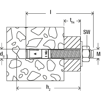 Bolzenanker FBN II 12/200 GS