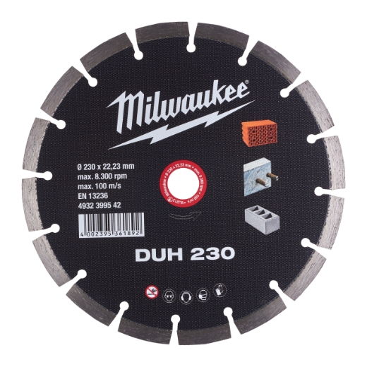 MILWAUKEE für harte Materialien Diamanttrennscheibe DUH 230 mm