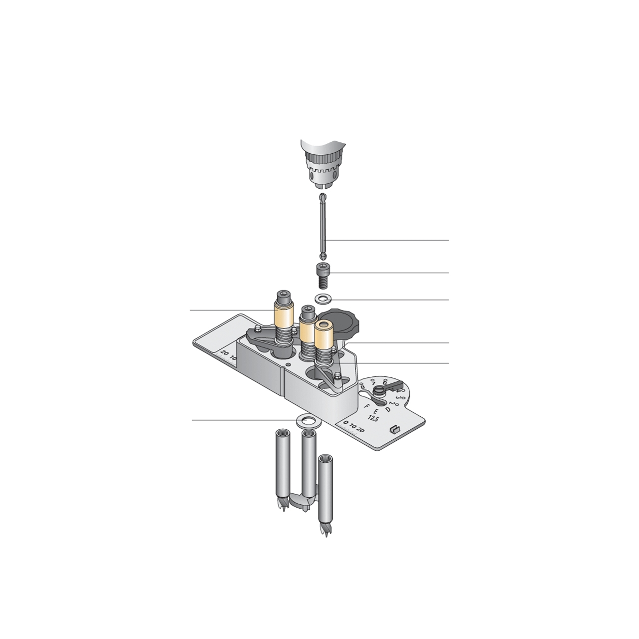 HETTICH 6. Hülse DrillJig Scharnier und DrillJig VB, 9131487