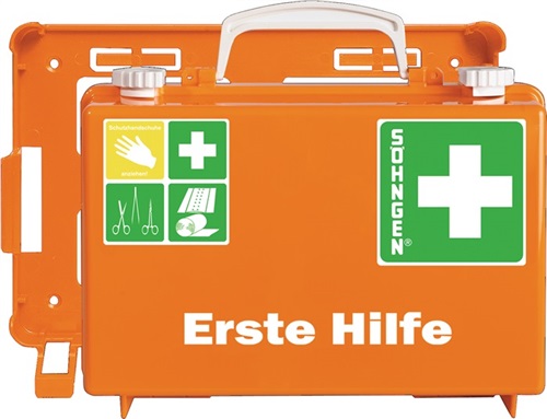 SÖHNGEN Erste Hilfe Koffer klein Quick CD orange B260xH170xT110mm