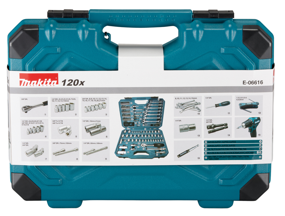 MAKITA Werkzeug-Set 120-tlg.