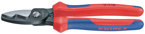 KNIPEX Kabelschere L.200mm Mehrkomp.-Hüllen KNIPEX