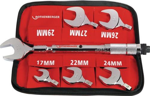 ROTHENBERGER Drehmoment-Gabelschlüssel-Set SW 17-22-24-26-27-29mm