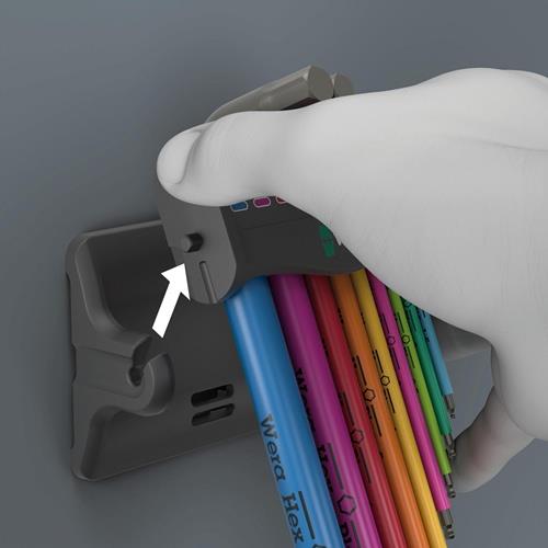 WERA Winkelschraubendrehersatz 950/9 Hex-Plus Multicolour 3 10-tlg.metrisch WERA Winkelschraubendrehersatz 950/9 Hex-Plus Multicolour 3 10-tlg.metrisch