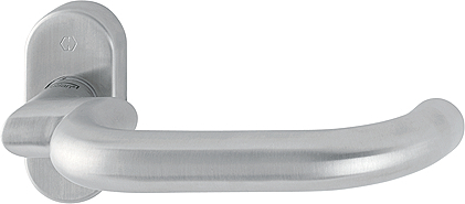 HOPPE® FH Drücker-Halbgarnitur ohne Schlüsselrosette Paris FS-E138GF2/55, Edelstahl, 3741111