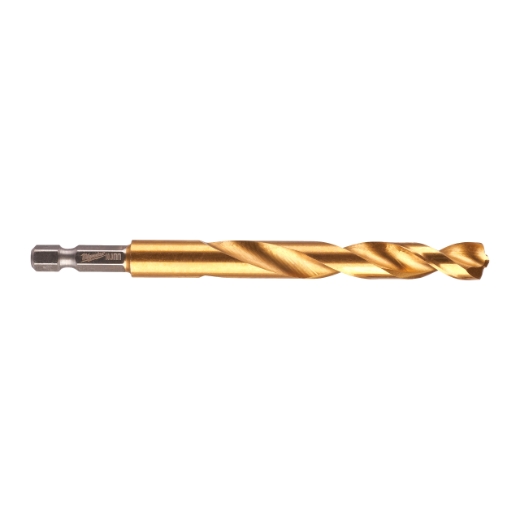MILWAUKEE 10,0 x 120 mm SHOCKWAVE Metallbohrer HSS-G RED HEX Titan 1/4"