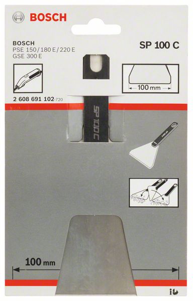 BOSCH Spachtel SP 100 C für Bosch-Elektroschaber, 100 x 83 mm