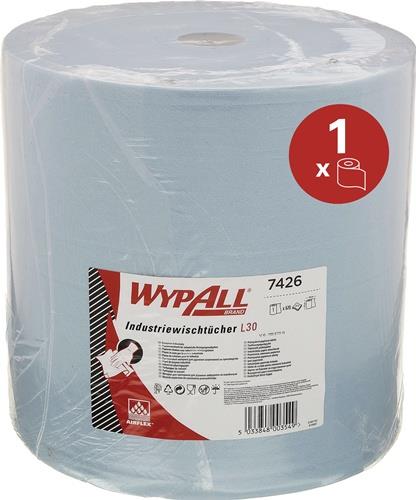KIMBERLY-CLARK Putztuch WYPALL L30 ULTRA 7426 L.ca.380 mmxB.ca.370mm blau Rl.