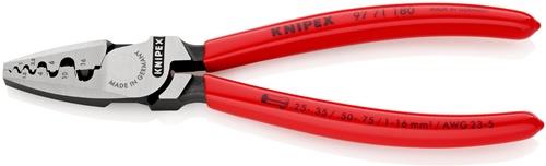 KNIPEX Aderendhülsenzange L.180mm 0,25-16,0 (AWG 23-5) mm² pol.Ku.-Überzug KNIPEX KNIPEX Aderendhülsenzange L.180mm 0,25-16,0 (AWG 23-5) mm² pol.Ku.-Überzug KNIPEX