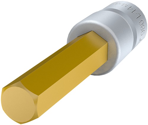HAZET Steckschlüsseleinsatz 986L-14 1/2 Zoll Innen-6-kant SW 14mm L.100mm HAZET HAZET Steckschlüsseleinsatz 986L-14 1/2 Zoll Innen-6-kant SW 14mm L.100mm HAZET