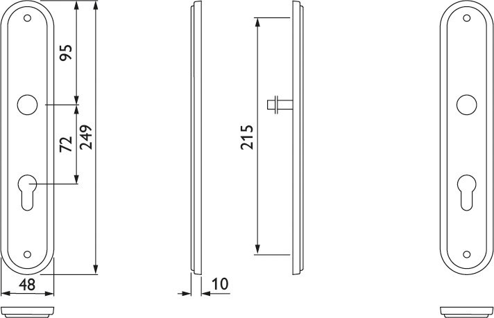 HERMAT Langschild 2075.R, Messing