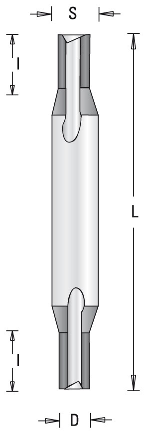 GUHDO HW-Dichtungs-Nutfräser Z2 D3 S6 l=8 L70 beidseitig