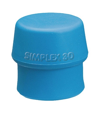 HALDER Schonhammerkopf SIMPLEX Kopf-Ø 40mm TPE-soft blau weich HALDER