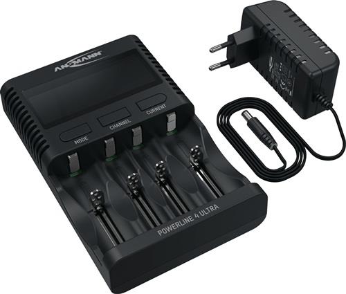 Universalladegerät UBC-Powerline4Ultra-EU-cb m.Netzt.1,2 V NiMH,Li-Ion 3,6 V