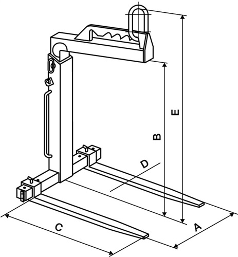 COLUMBUS Krangabel Nutz-H.1300-2000mm Trgf.1500kg m.manuellem Gewichtsausgleich