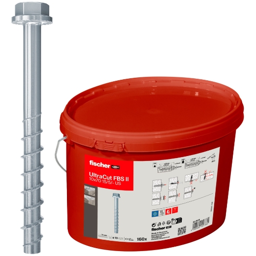 FISCHER UltraCut FBS II 10x70 15/5 US Eimer(160)