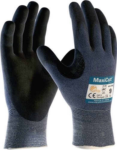 ATG Schnittschutzhandschuhe MaxiCut® Ultra™ 44-3745 Gr.10 blau/schwarz EN 388 PSA II