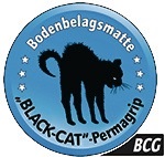WADO Sicherheits-Bodenbelagsmatte BLACK-CAT Permagrip -BCG- B.1,2m L.2,5m D.8mm blau