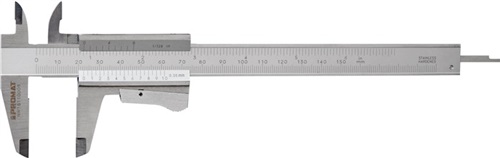 PROMAT Taschenmessschieber DIN 862 150mm m.Momentf.eck.PROMAT