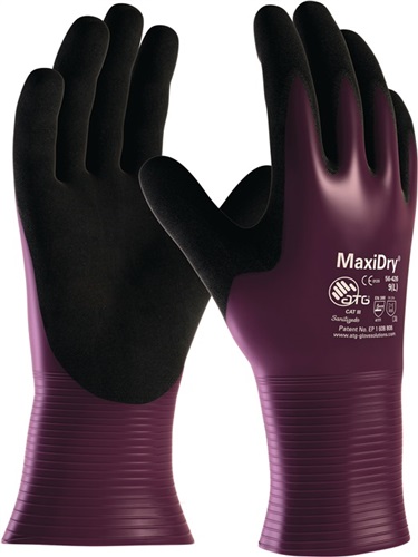 ATG Chemiehandschuh MaxiDry® 56-426 Gr.11 lila/schwarz EN 388 PSA III ATG