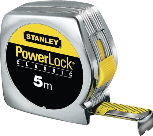 STANLEY Taschenrollbandmaß PowerLock® L.8m B.25mm mm/cm EG II Ku.Clip lose STANLEY