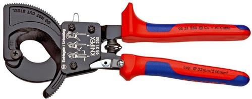 KNIPEX Kabelschneider Gesamt-L.250mm max.32 (240 mm²)mm Mehrkomp.-Hüllen KNIPEX