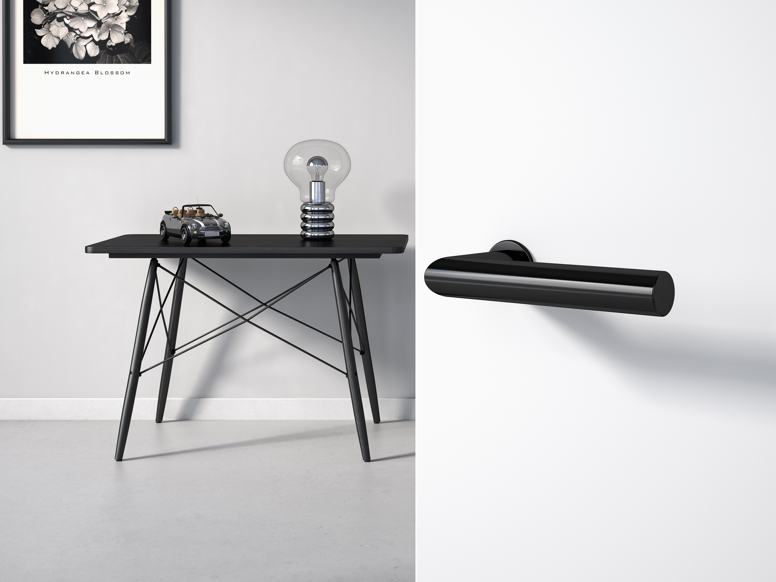 HEWI Türdrückergarnitur, System 162, Vierkant 8, Türstärke 40, matt