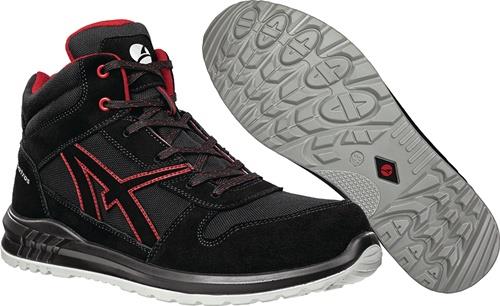 ALBATROS Sicherheitsstiefel CLIFTON MID Gr.40 schwarz/rot S3 SRC EN ISO 20345:2011